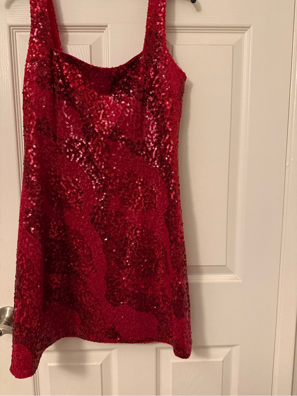Gianni Bini Red Sequin Sleeveless Dress